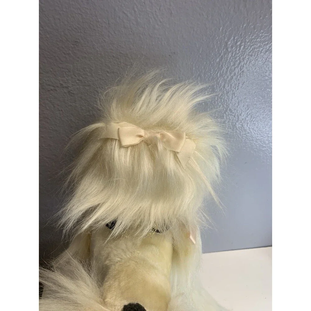 1960’s Columbia Toy Products Provocative Eyes Poodle Plush Dog Large Vintage